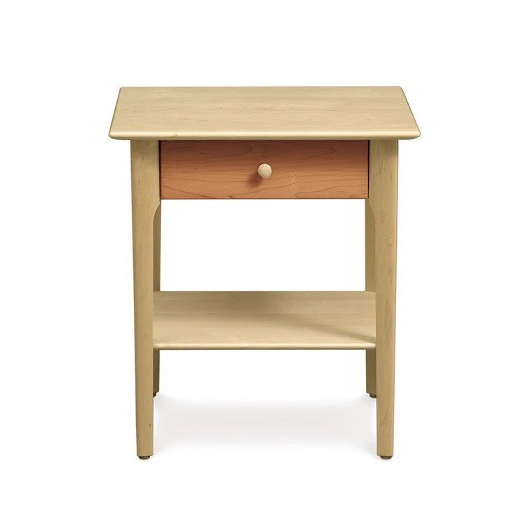 Sarah 24" Maple and Cherry Solid Wood Nightstand