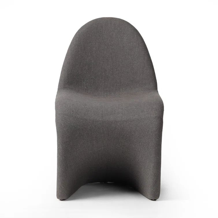 Antwerp Seal Grey Linen Upholstered Side Chair