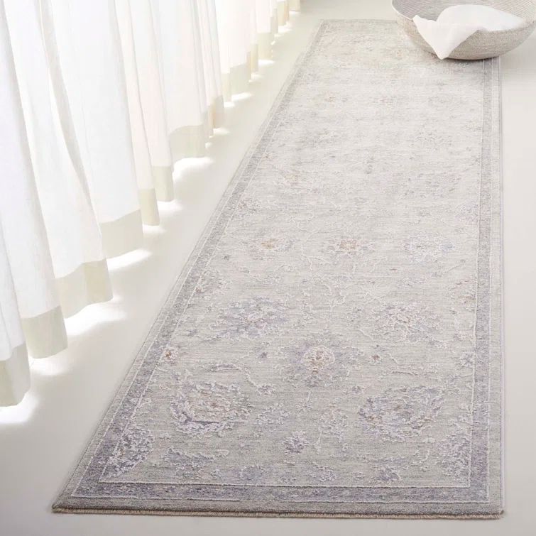 Transitional Cromwell Light Grey Hand-knotted Synthetic Area Rug