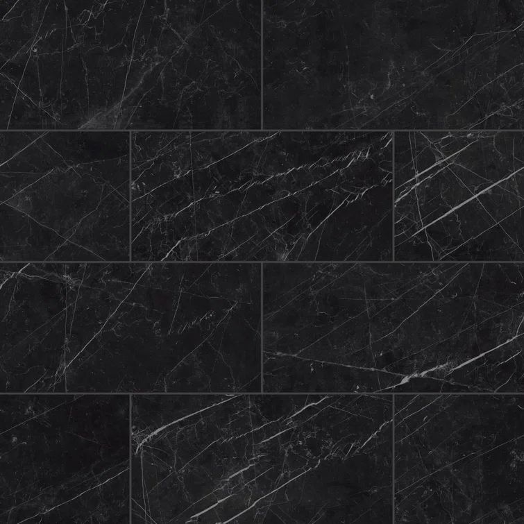 Gemma 12" x 24" Honed Rectified Porcelain Marble Look Tile