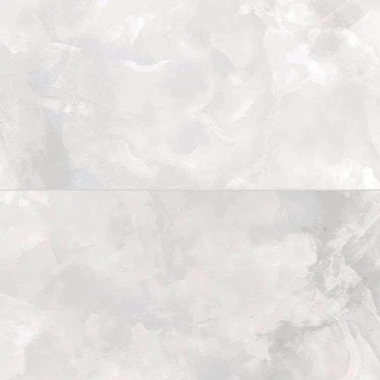 Gemma 24" x 48" Polished White Onyx Porcelain Tile