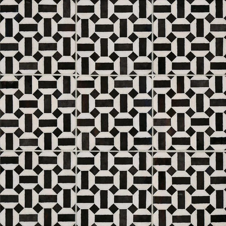 Cloe 5" x 5" Multicolor Glossy Ceramic Wall Tile