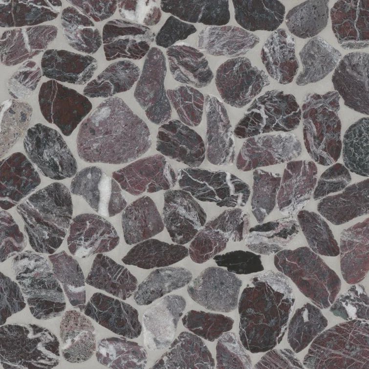 Waterbrook Multicolor Natural Stone Pebble Mosaic Tile