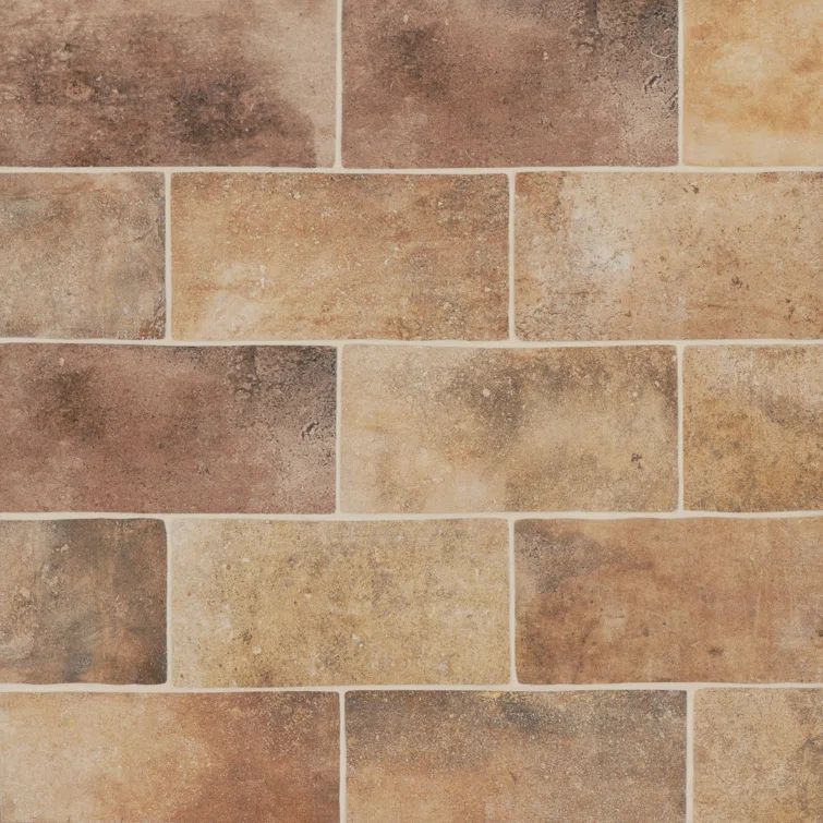 Montana 5" x 10" Matte Yellowstone Porcelain Brick Look Tile
