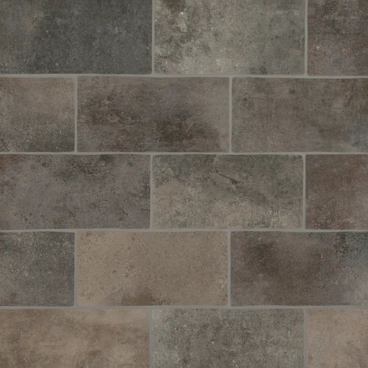 Montana Matte Rock Creek Porcelain Brick Look Tile 5" x 10"