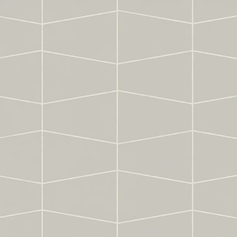 Pebble Gray Trapezoid Matte Porcelain Mosaic Tile