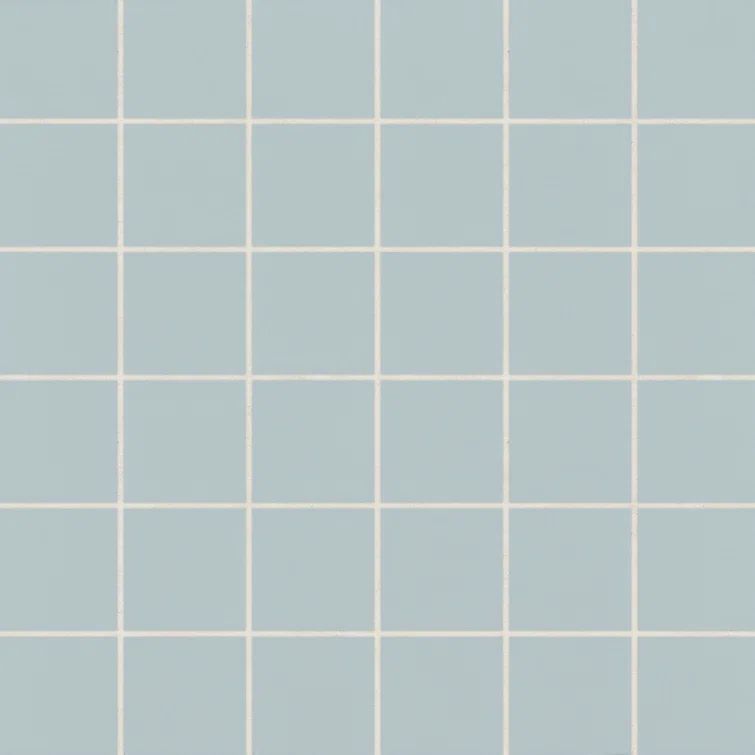 Misty Blue Matte Porcelain Square Mosaic Tile for Outdoor Use