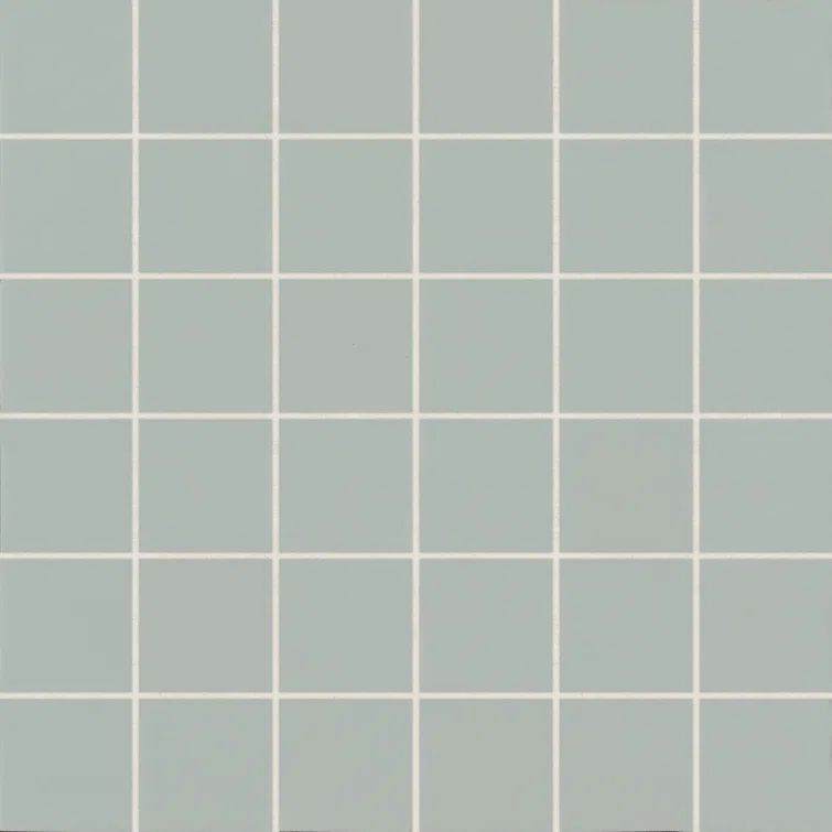 Aloe Green Matte Porcelain Square Mosaic Tile for Outdoor