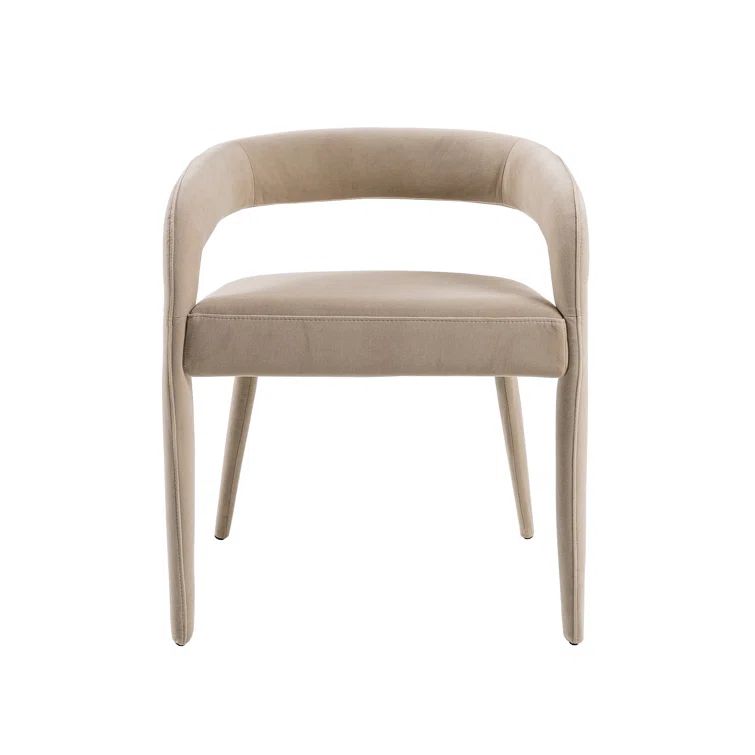 Mundra Modern Beige Fabric Upholstered Dining Chair