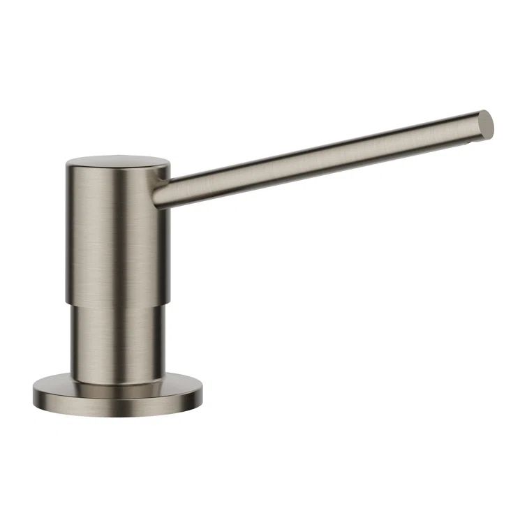 Satin Platinum Stainless Steel Modern Soap Dispenser