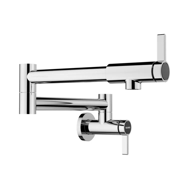 Blanco Chrome Wall-Mounted Pot Filler Faucet