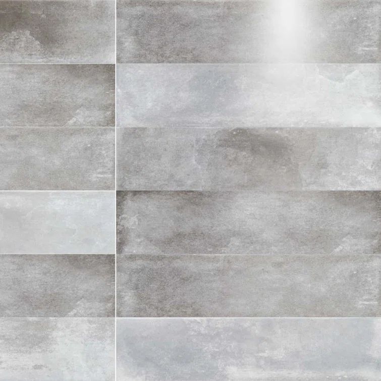 Avila Gray 3" x 12" Ceramic Subway Wall Tile
