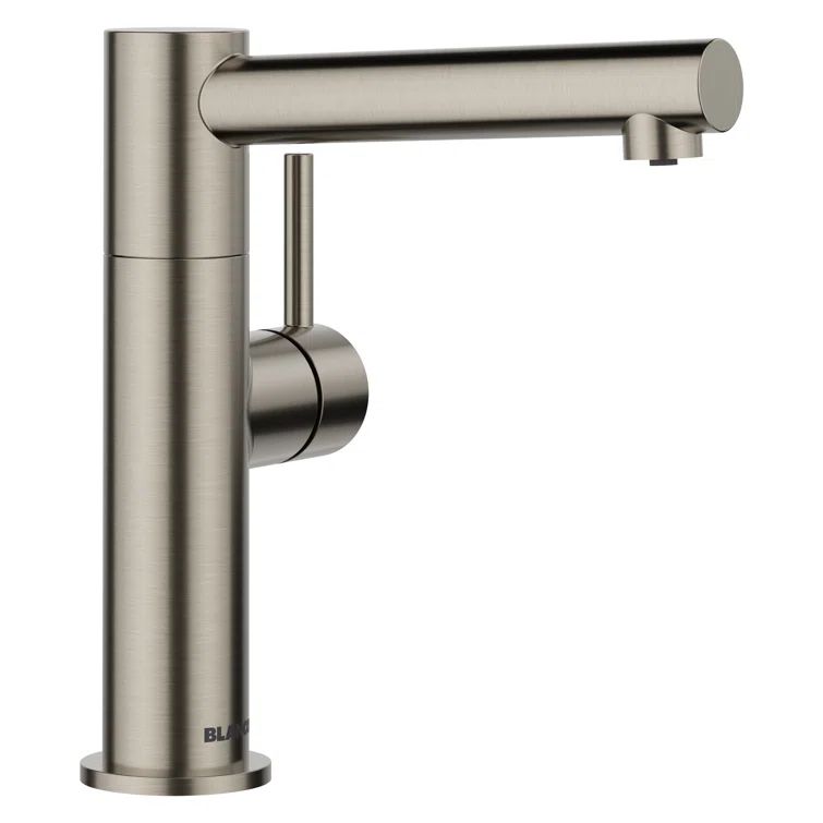 Satin Platinum Brass Low Arc Beverage Faucet