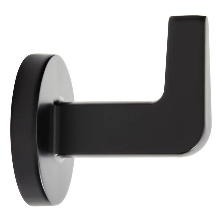 Matte Black Metal Wall Mounted Robe Hook