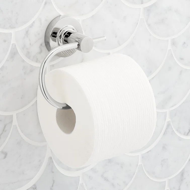 Lexia Chrome Wall Mounted Euro Toilet Paper Holder