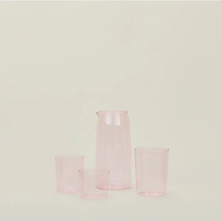 Blush Borosilicate Glassware Set of 4 - Small
