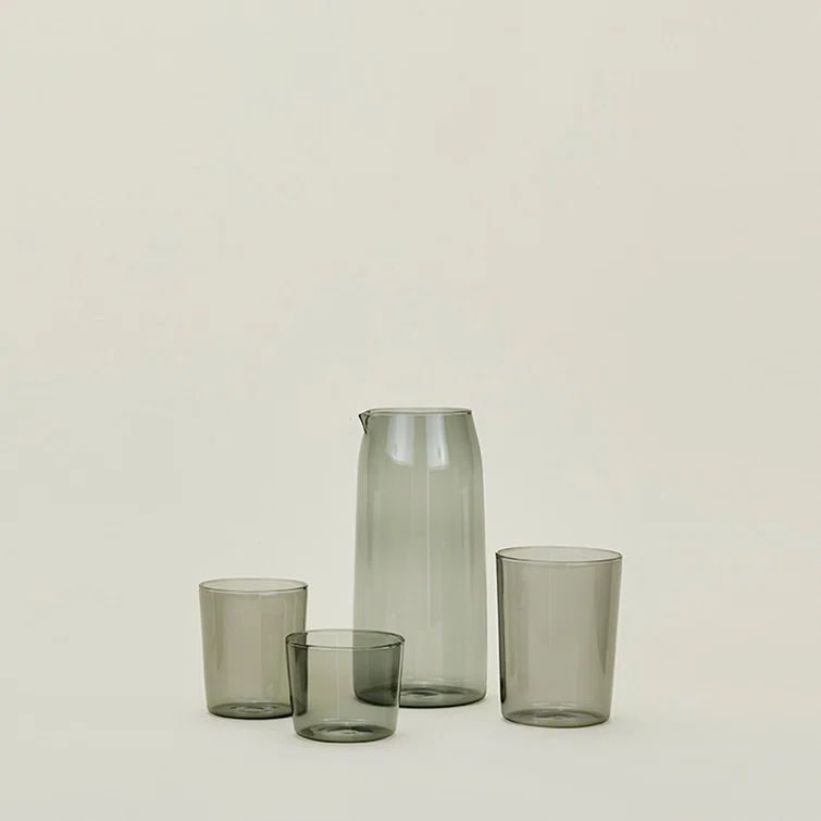 Small Smoke Borosilicate Glass Tumbler Set