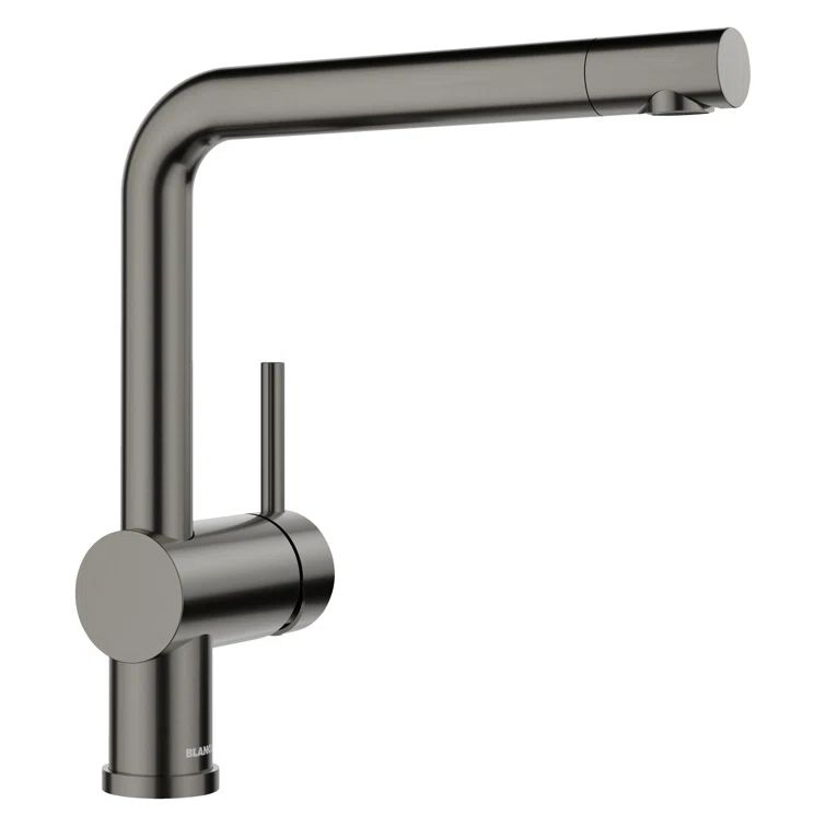 Satin Dark Steel Pull-Out Spray Kitchen Faucet
