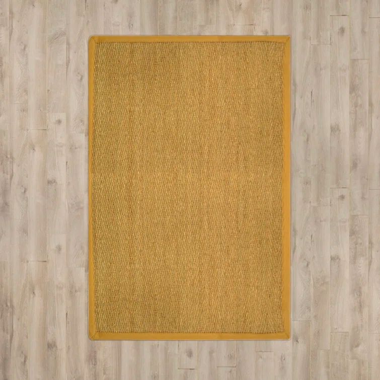 Natural Beige Seagrass Herringbone Area Rug 2' x 3'