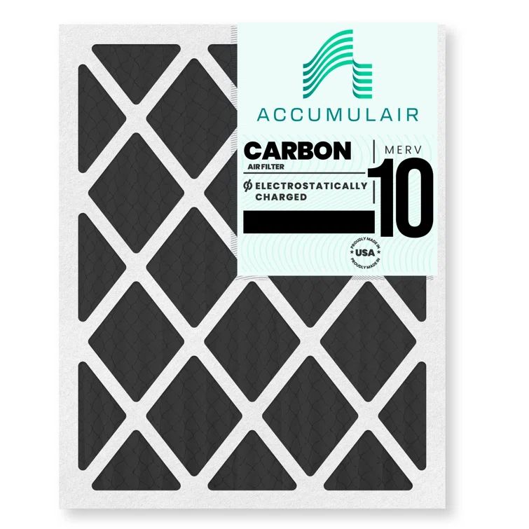 Accumulair Carbon 13x21.5x1 MERV 10 Odor Eliminating Air Filter