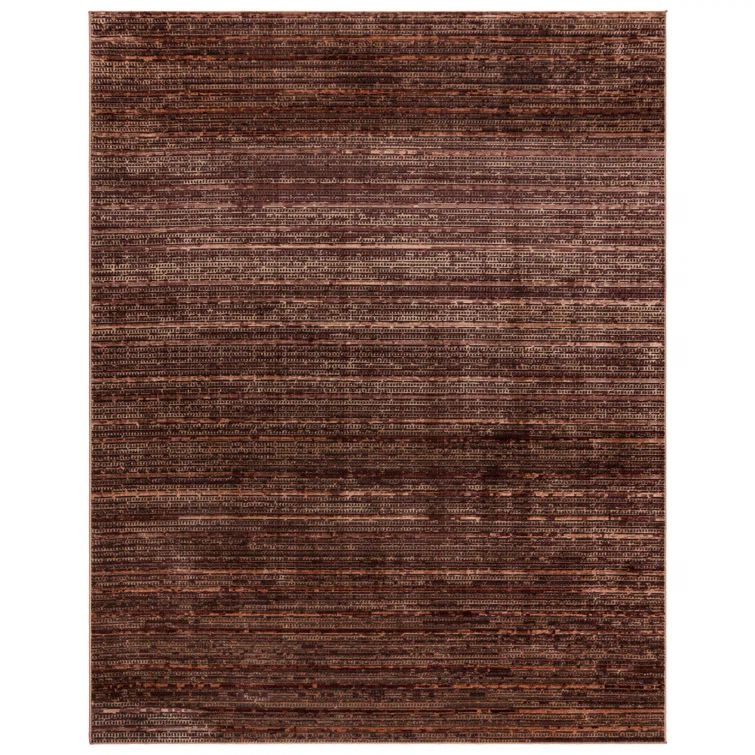 Missha Dario Dark Brown Tufted Rectangular Synthetic Rug, 6' x 9'