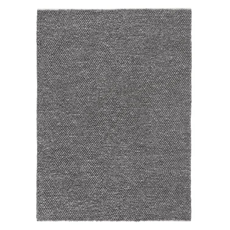 Gray Handcrafted Wool Bubble Texture 5' x 7' Area Rug