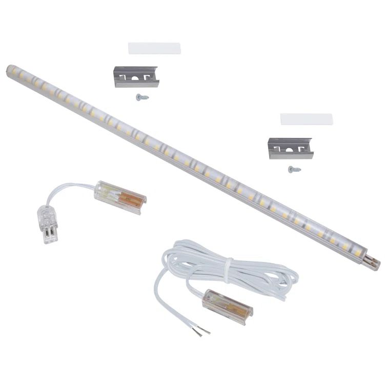 12" White LED Linkable Under Cabinet Light Diffuser Kit