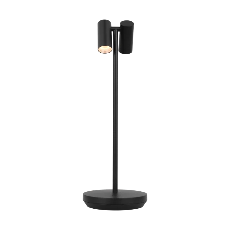 Black Adjustable Cordless Outdoor LED Table Lamp