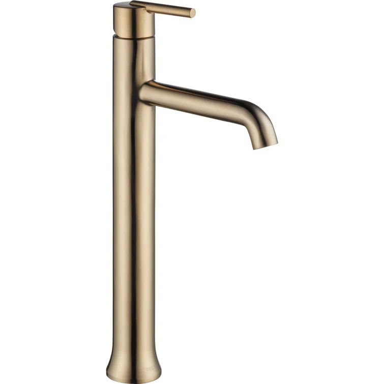 Champagne Bronze Single Handle Vessel Bathroom Faucet