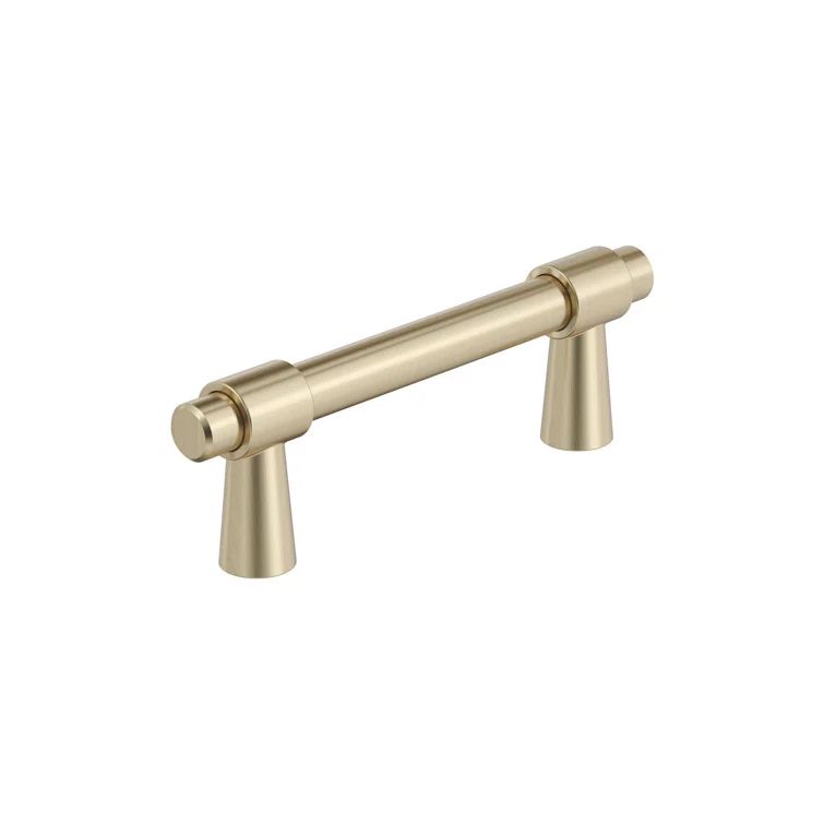 Golden Champagne Modern Industrial Bar Cabinet Pull with Mounting Hardware