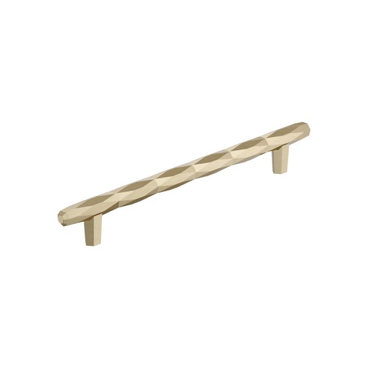 Golden Champagne 8" Modern Industrial Cabinet Pull