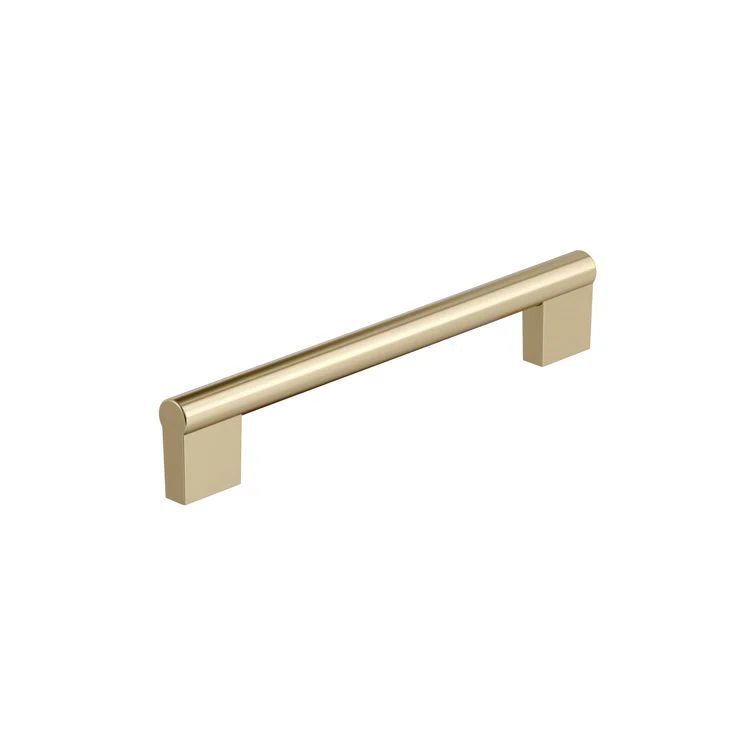 Golden Champagne 6-5/16" Modern Industrial Bar Pull