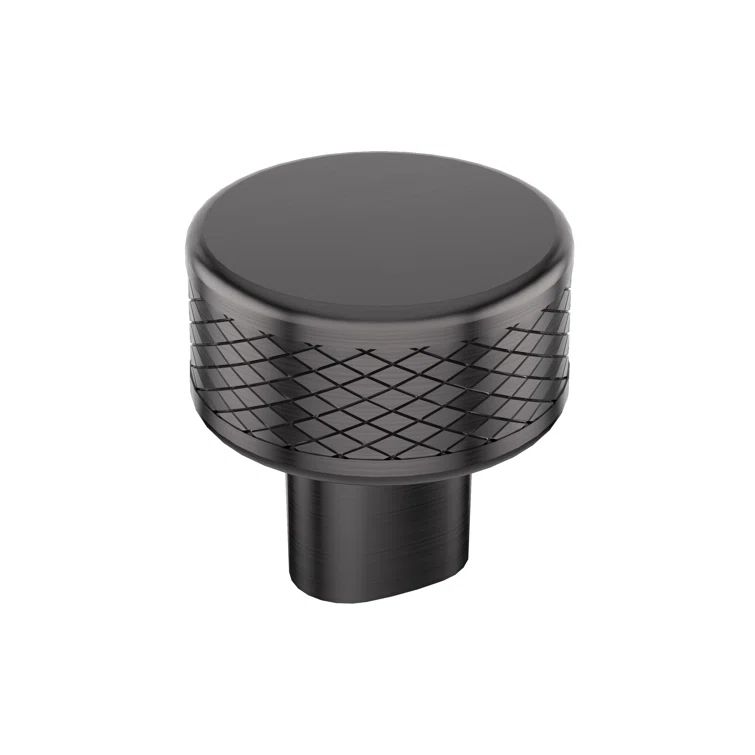 Bronx Gunmetal Round Industrial Cabinet Knob, 1-1/4 inch Diameter