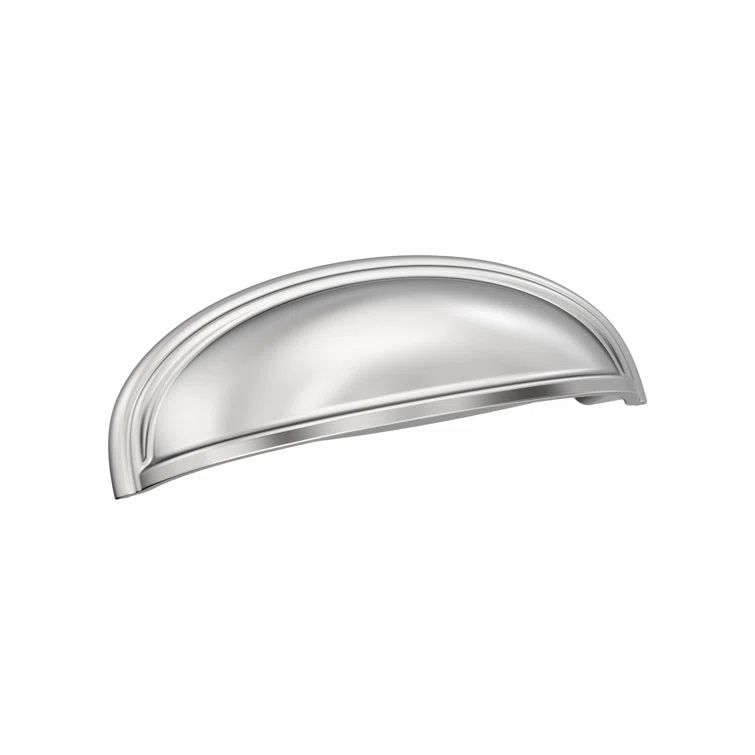 Polished Chrome 3 & 4 Inch Cabinet Cup Pull with Mounting Hardware
