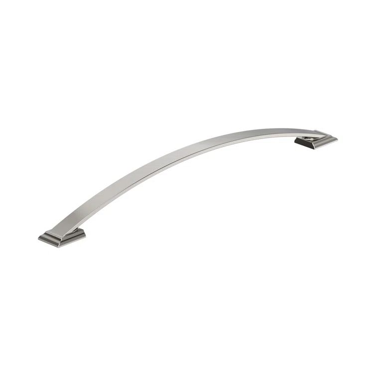 Polished Nickel 3-Inch Transitional Cabinet Pull with Mounting Hardware