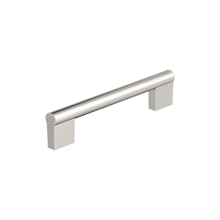 Polished Nickel 5-1/16" Modern Industrial Bar Pull