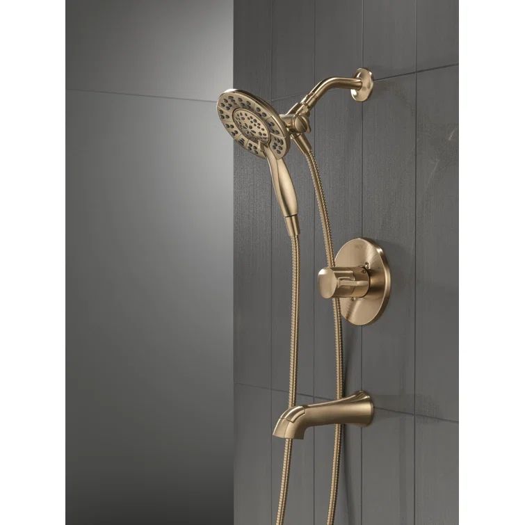 Albion Champagne Bronze Multi-Function Wall Mounted Shower Faucet Set