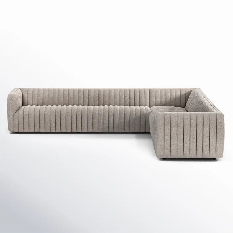 Brandt 3-Piece Orly Natural Polyester Modular L-Sectional