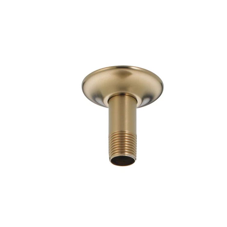 Champagne Bronze Ceiling Mount Shower Arm and Flange
