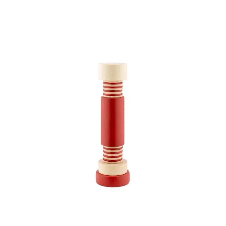 Natural Red Beechwood Totem Pepper and Spice Mill