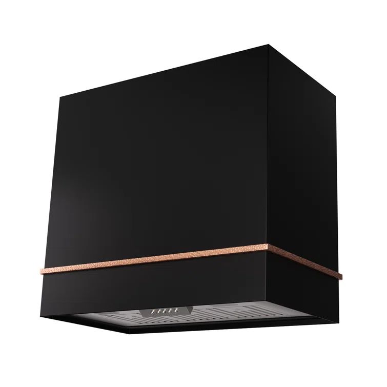 36'' Black and Copper Stainless Steel Wall Range Hood