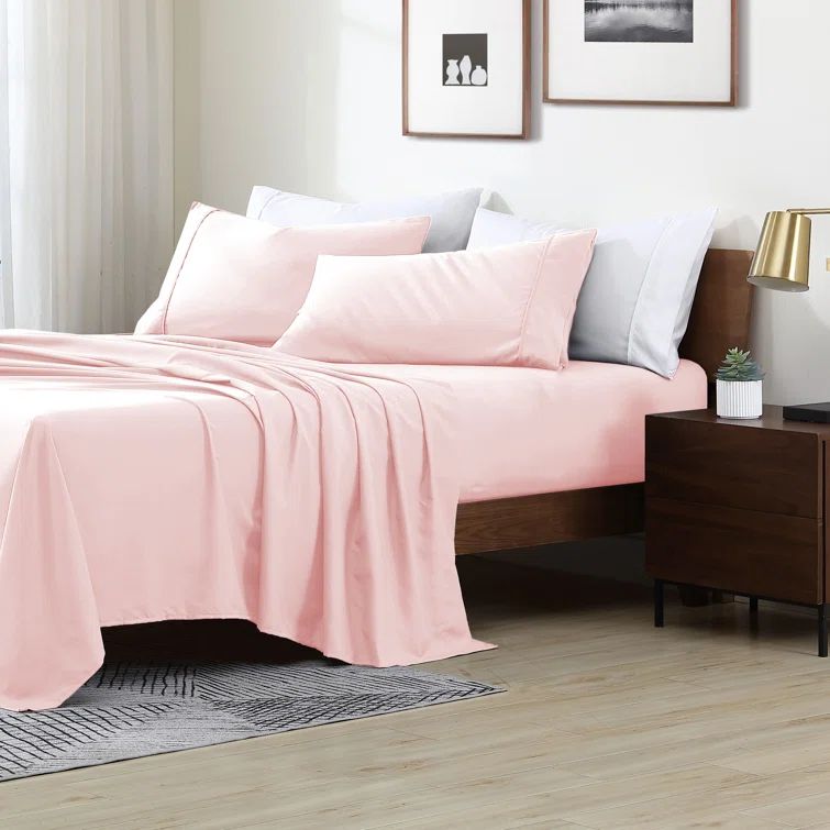 Rose Blush Twin XL Ultra Soft Microfiber Sheet Set