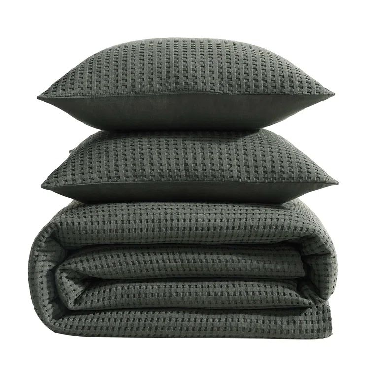 Forest Green King Microfiber Reversible Comforter Set