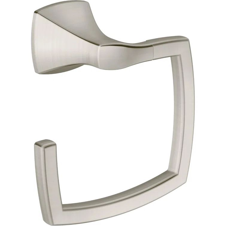 Polished Nickel Modern Wall Mounted Towel Ring