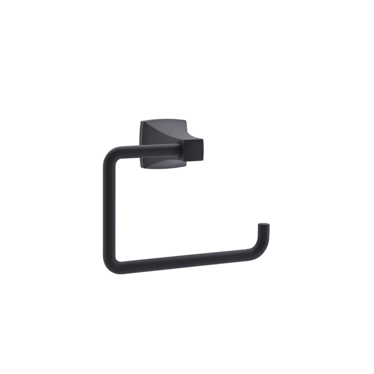 Matte Black Oak Wall Mounted Bathroom Towel Ring