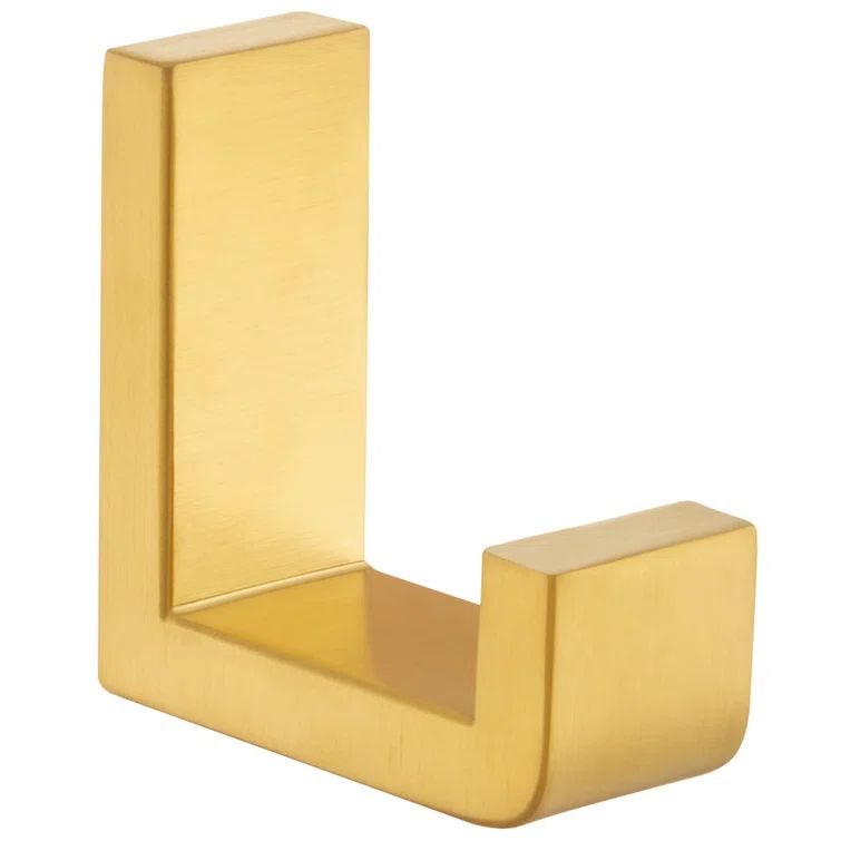 Brushed Gold Stainless Steel L-Shaped Bathroom Wall Hook