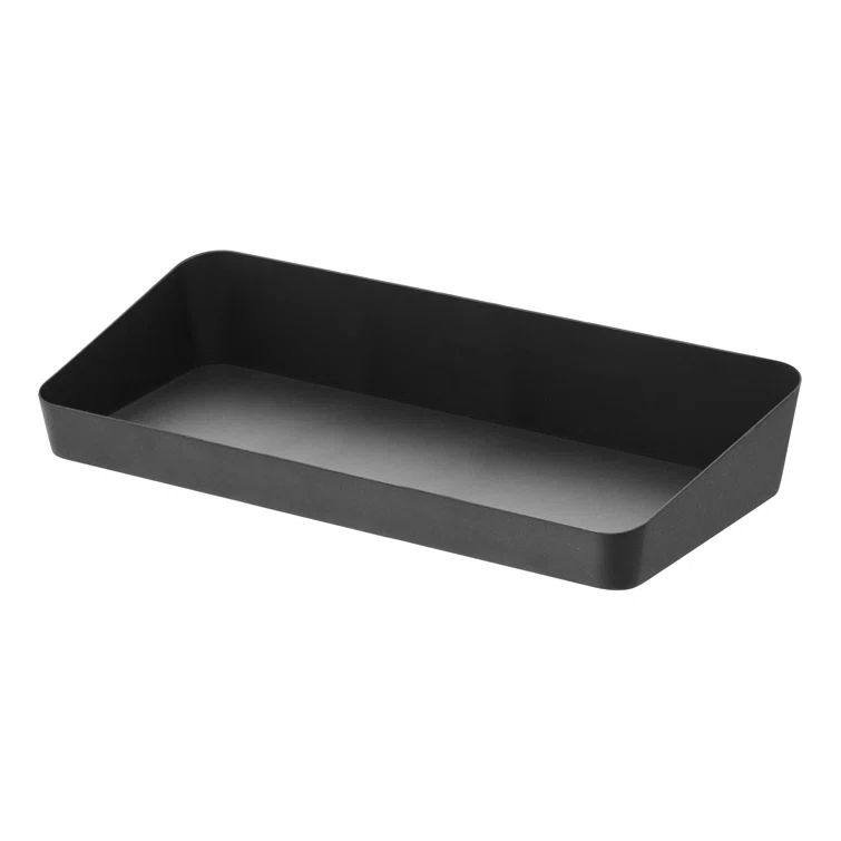 Black Steel Large Space-Saving Vanity Tray