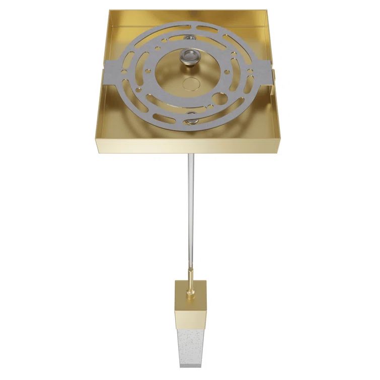 Glacier Mini Crystal Bubble LED Pendant in Brushed Brass