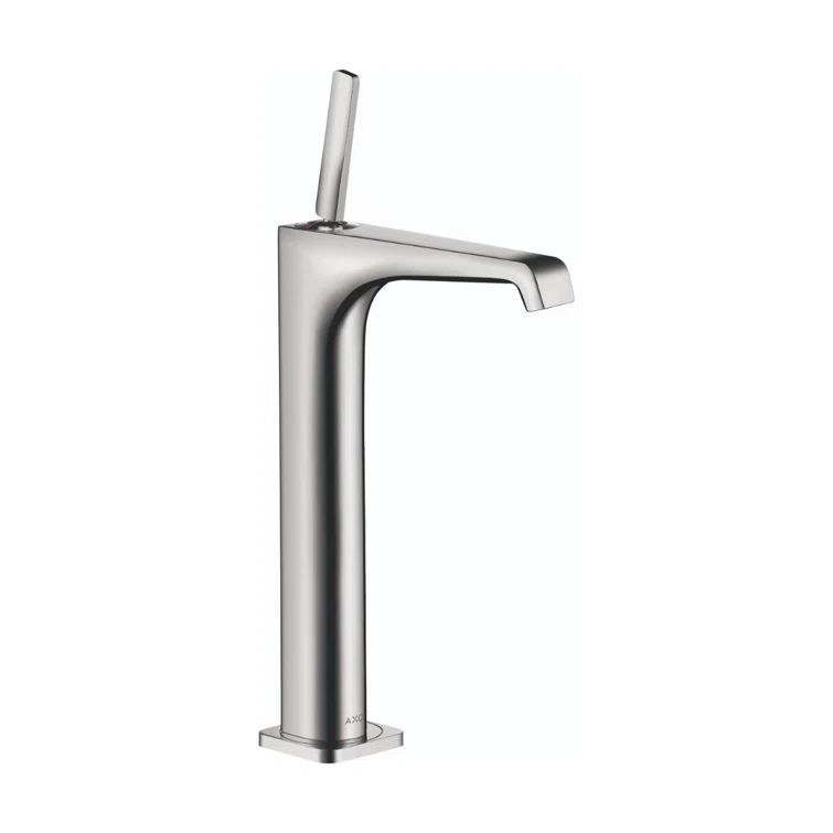 Chrome Modern Single Hole Vessel Faucet with Joystick Handle