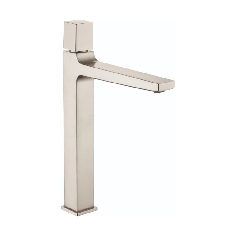 Elegance Brushed Nickel Single-Hole Modern Vessel Faucet